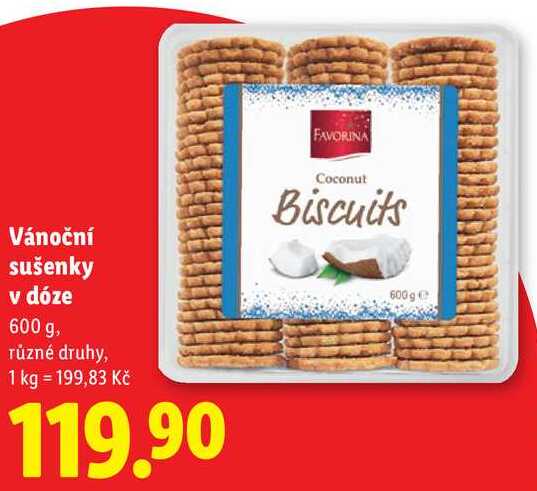 Vánoční sušenky v dóze, 600 g