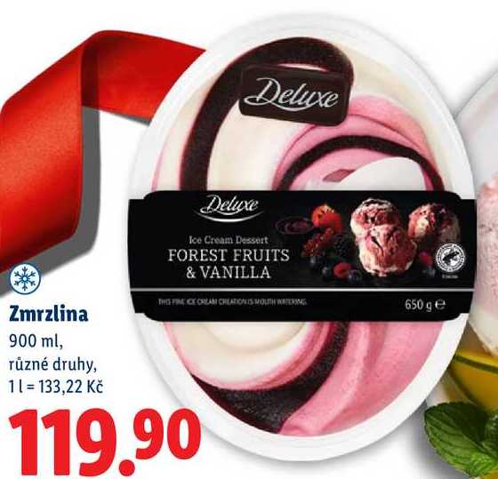 Zmrzlina, 900 ml