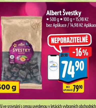   Albert Švestky 500 g 