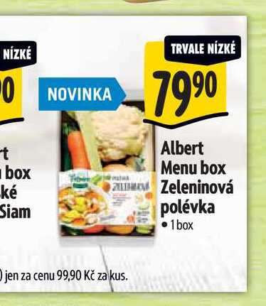  Albert Menu box Zeleninová polévka 1 box 