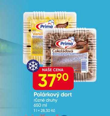 Prima Polárkový dort různé druhy 650 ml