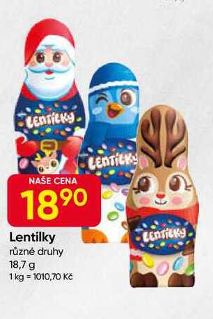 Lentilky různé druhy 18,7 g 