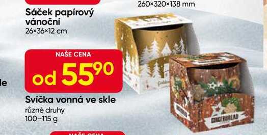 Svíčka vonná ve skle různé druhy 100-115 g 