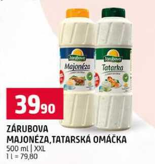 ZÁRUBOVA MAJONÉZA,TATARSKÁ OMÁČKA 500 ml