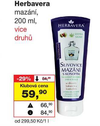 Herbavera mazání, 200 ml