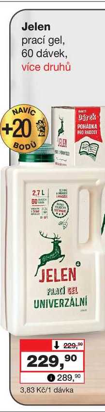 Jelen prací gel, 60 dávek