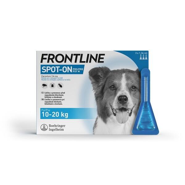 Frontline spot-on pro psy M 1,34 ml 3 pipety