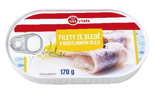 VÁŠ VÝBĚR Filety ze sledě, 102 g