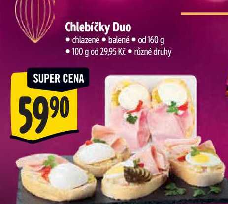 Chlebíčky Duo 160 g