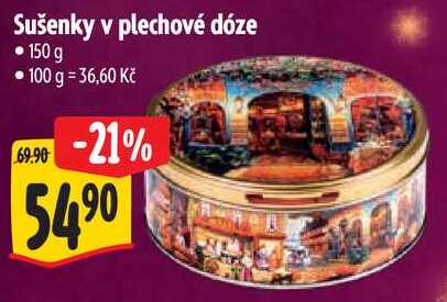 Sušenky v plechové dóze, 150 g