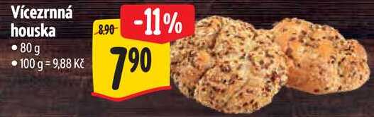 Vícezrnná houska, 80 g 
