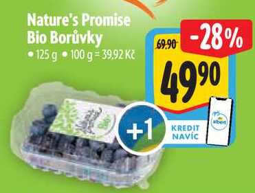 Nature's Promise Bio Borůvky, 125 g 