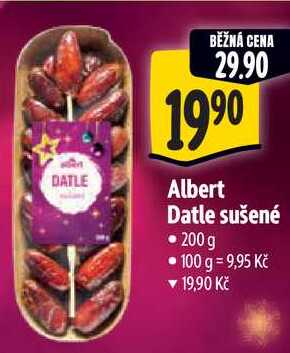 Albert Datle sušené, 200 g