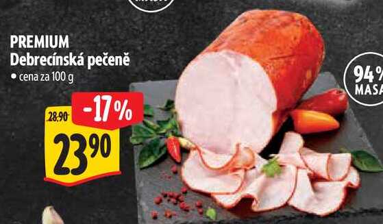 PREMIUM Debrecínská pečeně, cena za 100 g