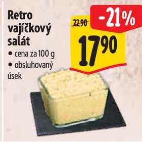 Retro vajíčkový salát, cena za 100 g