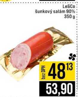 Le&Co šunkový salám 90% 350 g
