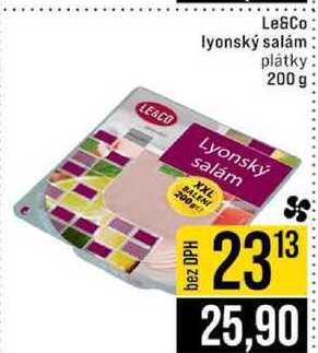 Le&Co lyonský salám plátky 200g