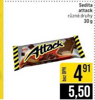 Sedita attack různé druhy 30 g
