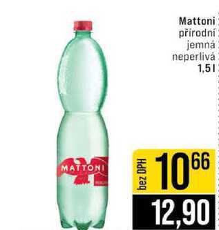 Mattoni přírodní jemná neperlivá 1,5l