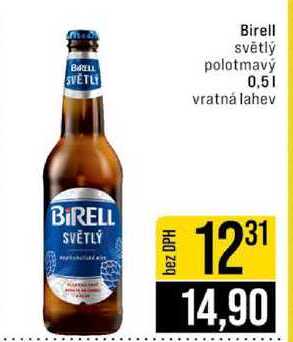 Birell světlý polotmavý 0,5l