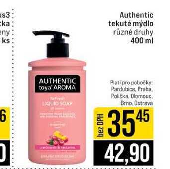 Authentic tekuté mýdlo různé druhy 400 ml