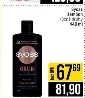 Syoss šampon různé druhy 440 ml