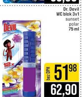 Dr. Devil WC blok 3v1 sunset polar 75 ml