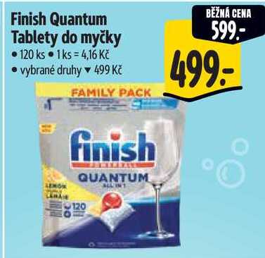 Finish Quantum Tablety do myčky, 120 ks