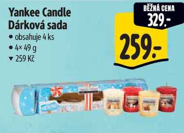 Yankee Candle Dárková sada obsahuje, 4 ks