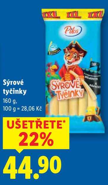 Sýrové tyčinky, 160 g