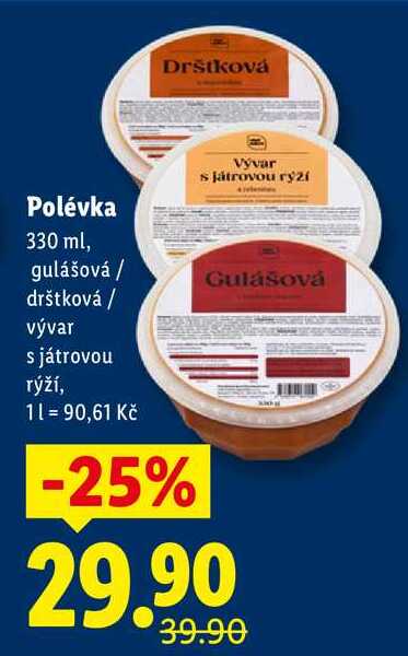 Polévka, 330 ml