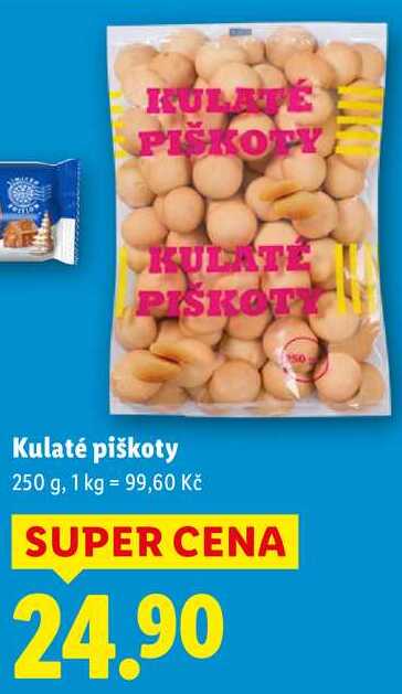Kulaté piškoty, 250 g