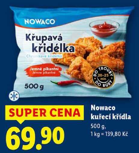 Nowaco kuřecí křídla, 500 g