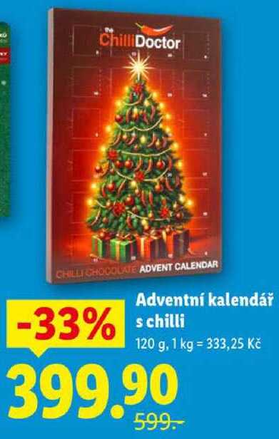 Adventní kalendář s chilli, 120 g