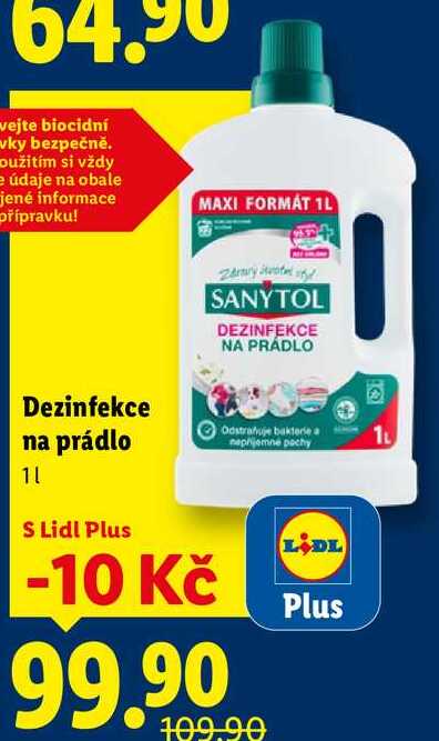 Dezinfekce na prádlo, 1 l