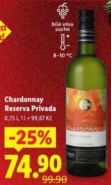 Chardonnay Reserva Privada, 0,75 l