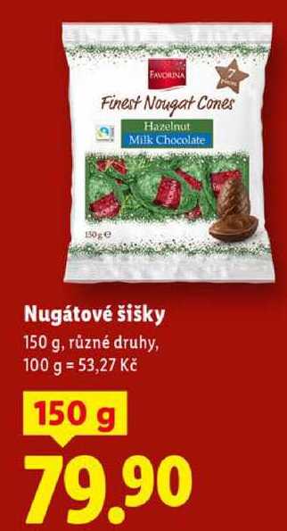 Nugátové šišky, 150 g