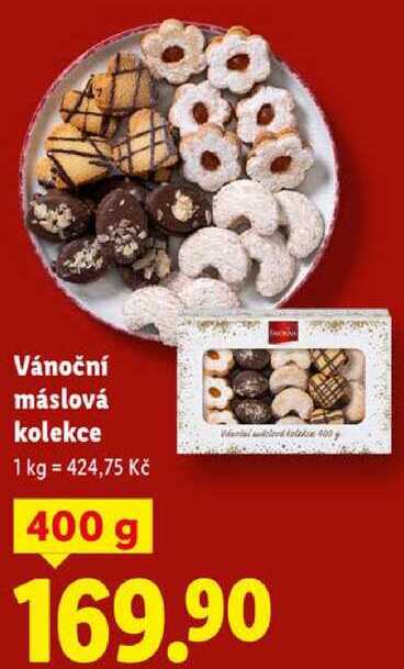 Vánoční máslová kolekce, 400 g