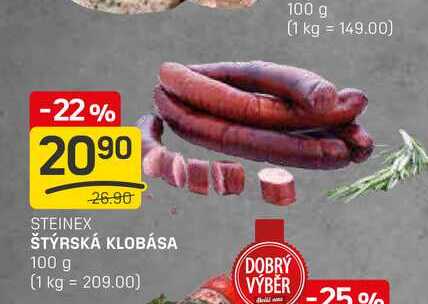 ŠTÝRSKÁ KLOBÁSA 100 g
