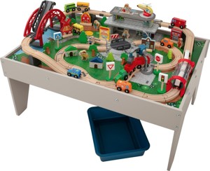 lupilu® Stůl s dřevěnou železnicí