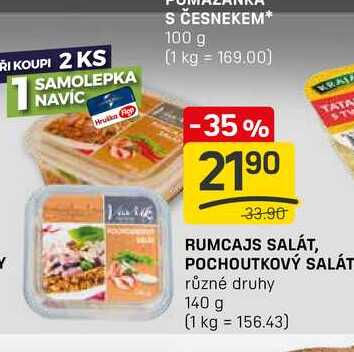 RUMCAJS SALÁT, POCHOUTKOVÝ SALÁT různé druhy 140 g