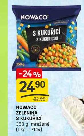 NOWACO ZELENINA S KUKUŘICÍ 350 g, mražené