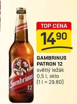 GAMBRINUS PATRON 12 0,5l