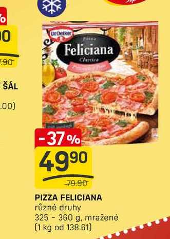 PIZZA FELICIANA různé druhy 325- 360 g