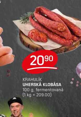 UHERSKÁ KLOBÁSA 100 g, fermentovaná