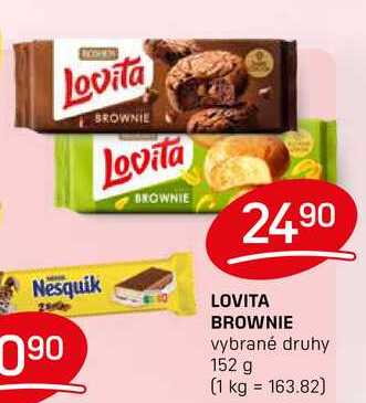LOVITA BROWNIE vybrané druhy 152 g 