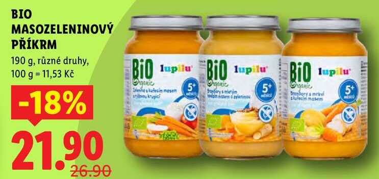 BIO MASOZELENINOVÝ PŘÍKRM, 190 g