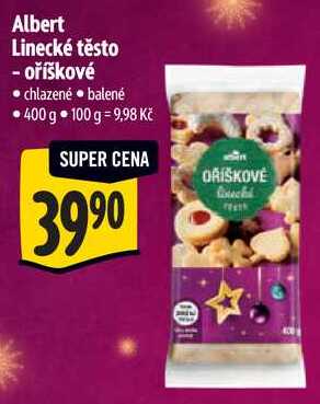 Albert Linecké těsto - oříškové, 400 g