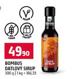 BOMBUS DATLOVÝ SIRUP 300 g 