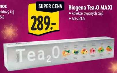 Biogena Tea₂O MAXI, 60 sáčků 
